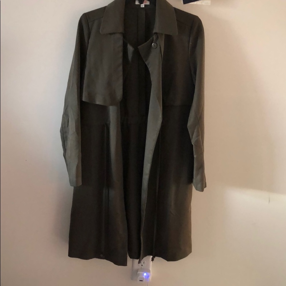 New JustFab olive green coat